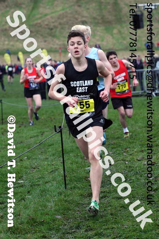 Boys under-15 Inter-District, 2017 Great Edinburgh Cross Country. Photo: David T. Hewitson/Sports for All PIcs